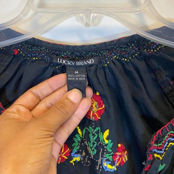 2000s Western Glam Embroidered Layereble Blouse - Picture 2 of 4